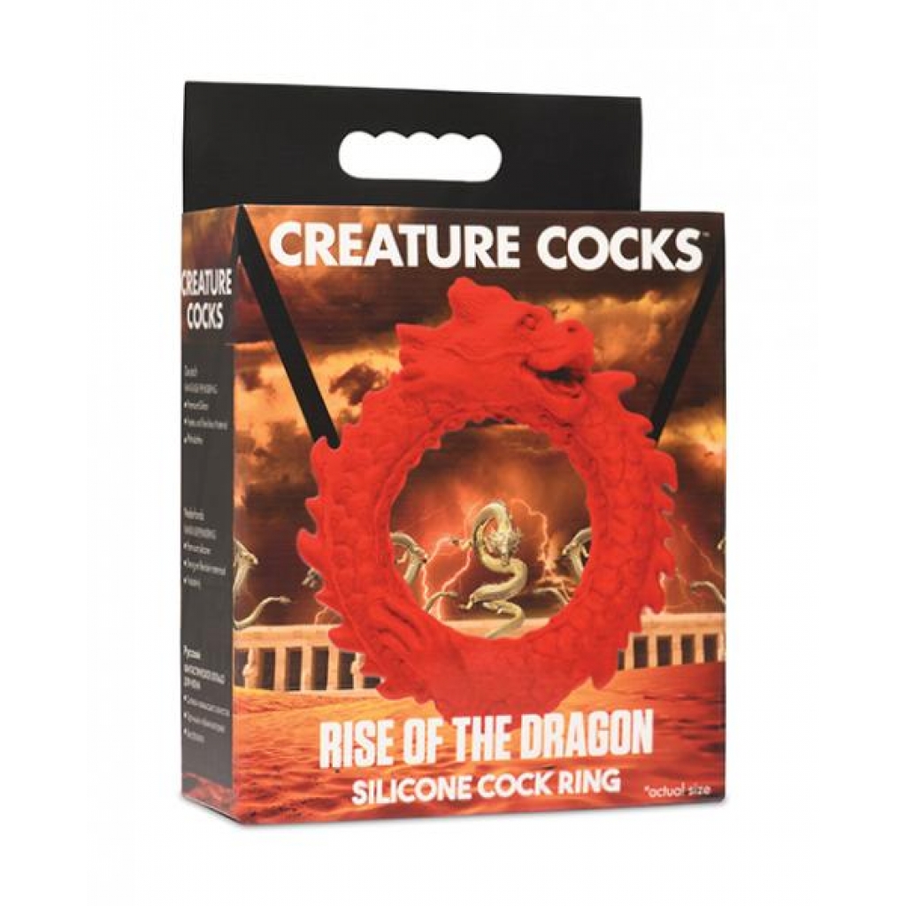 Rise of the Dragon Silicone Cock Ring for Ultimate Pleasure