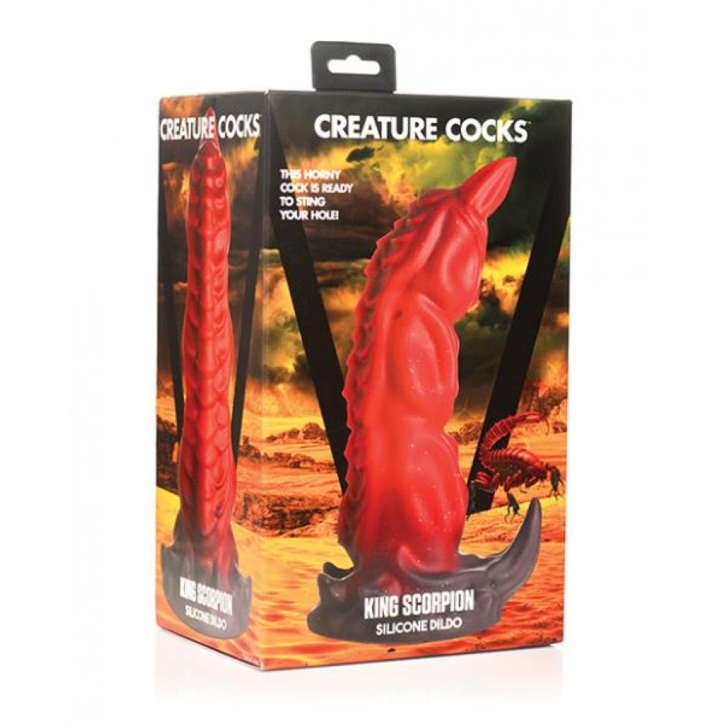 Creature Cocks King Scorpion Silicone Dildo - Red