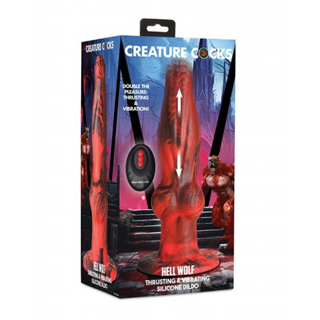 Creature Cocks Hell-wolf: Thrilling Thrusting & Vibrating Dildo