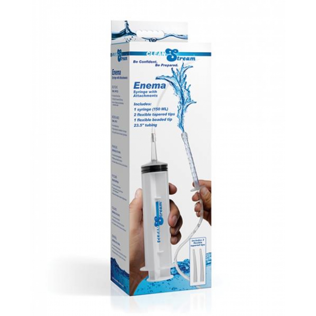 Cleanstream Enema Syringe with Attachments for Easy Use