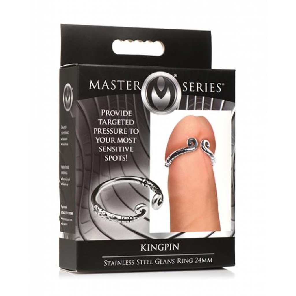 Master Series Kingpin Stainless Steel Glans Ring - 24mm