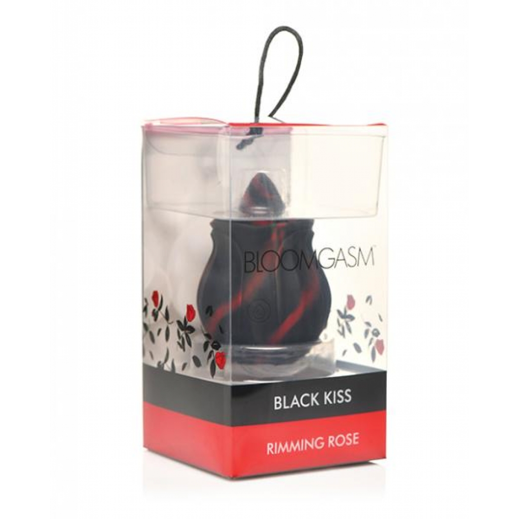 Bloomgasm The Rose Fondle - 10x Massaging Clit Stimulator - Black