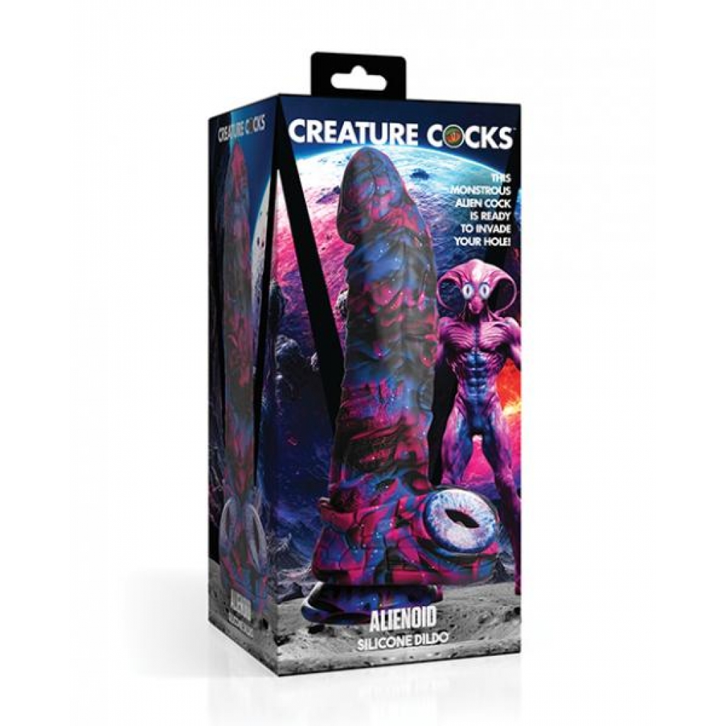 Creature Cocks Alienoid Silicone Dildo - Multi Color