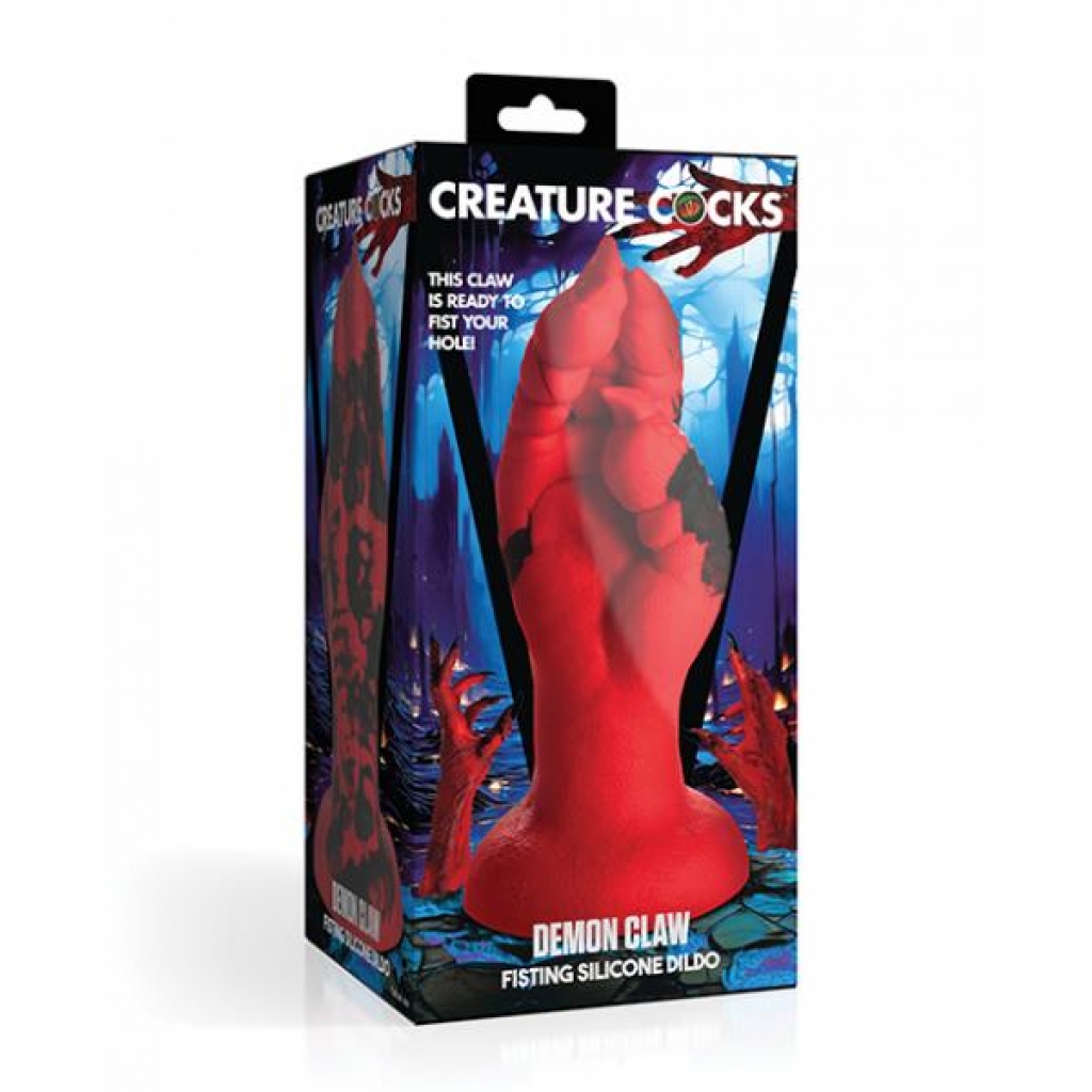 Creature Cocks Demon Claw Fisting Silicone Dildo - Red