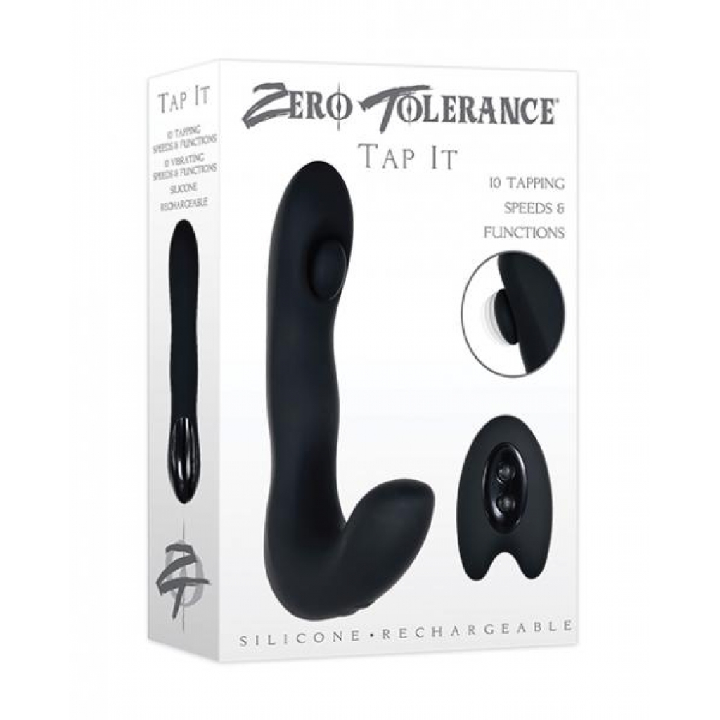 Zero Tolerance Tap It Prostate Vibrator - Black