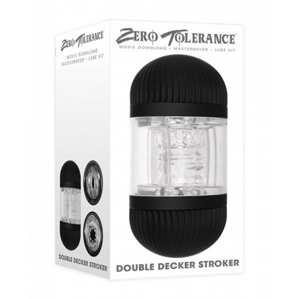 Zero Tolerance Double Decker Stroker - Black/Clear