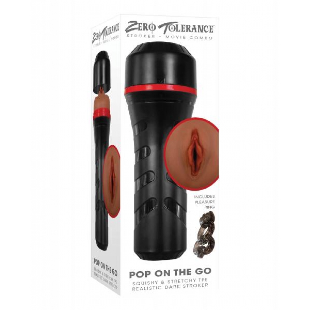 Zero Tolerance Pop On The Go Stroker - Dark