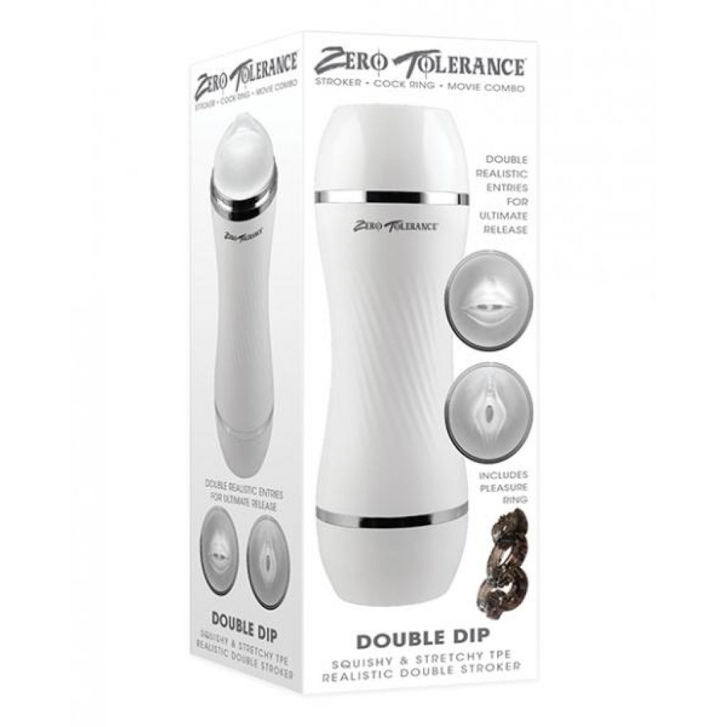 Zero Tolerance Double Dip Stroker - White