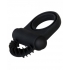 Bell Ringer Black Vibrating Cock Ring & Ball Strap