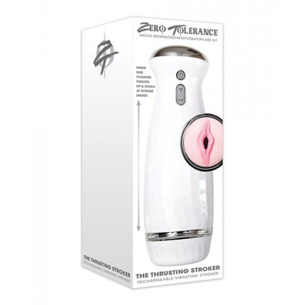 Zero Tolerance The Thrusting Stroker Rechargeable - White