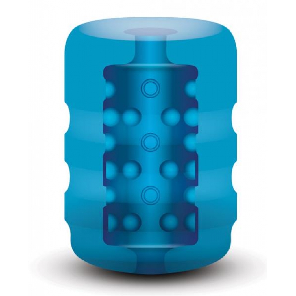 Zolo Backdoor Beaded Texture Pocket Stroker - Blue