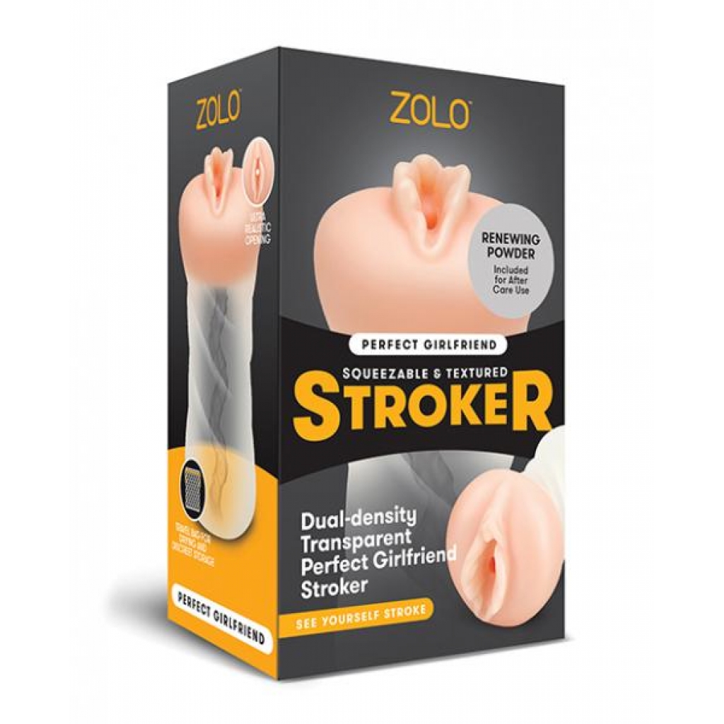 Zolo Perfect Girlfriend Dual Density Stroker - Transparent