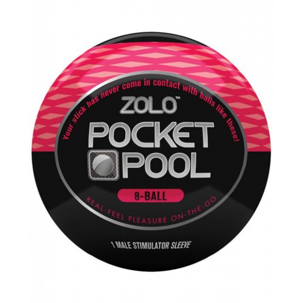 Zolo Pocket Pool 8 Ball Red Male Stimulator Sleeve