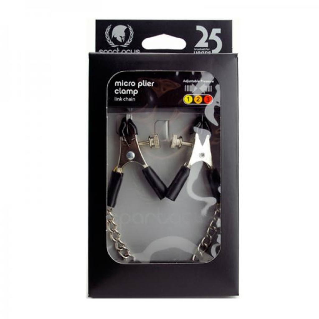 Spartacus Adjustable Nipple Clamps With Curved Chain - Spartacus