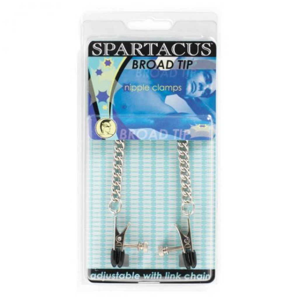 Adjustable Nipple Clams With Curbed Chain - Spartacus