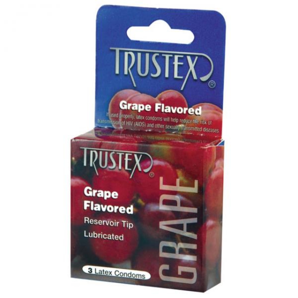 Trustex Flavored Condoms Grape 3 Pack - Trustex