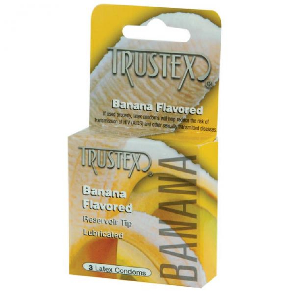 Trustex Flavored Condoms - Banana 3 Pack