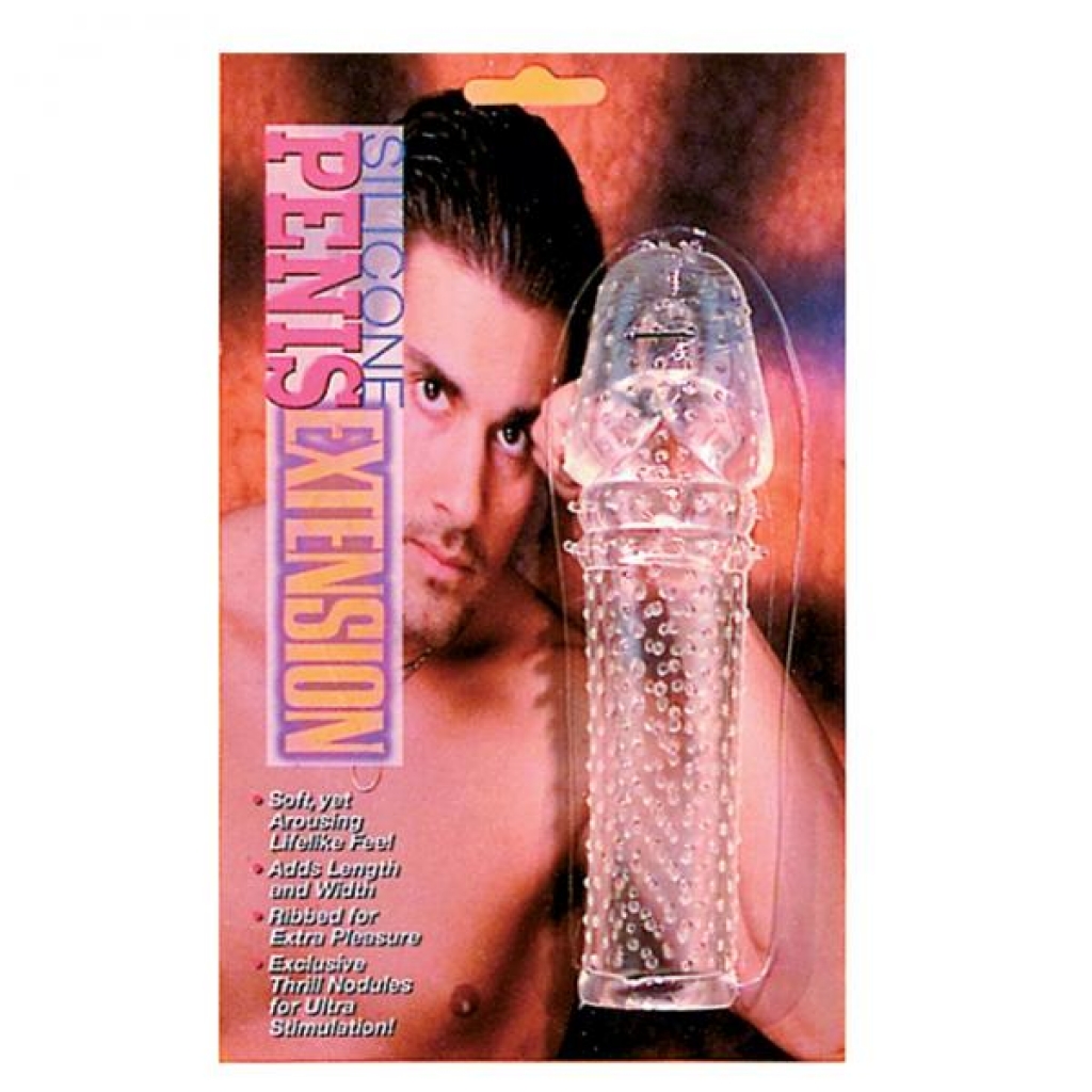 Realistic Silicone Penis Extension - Clear