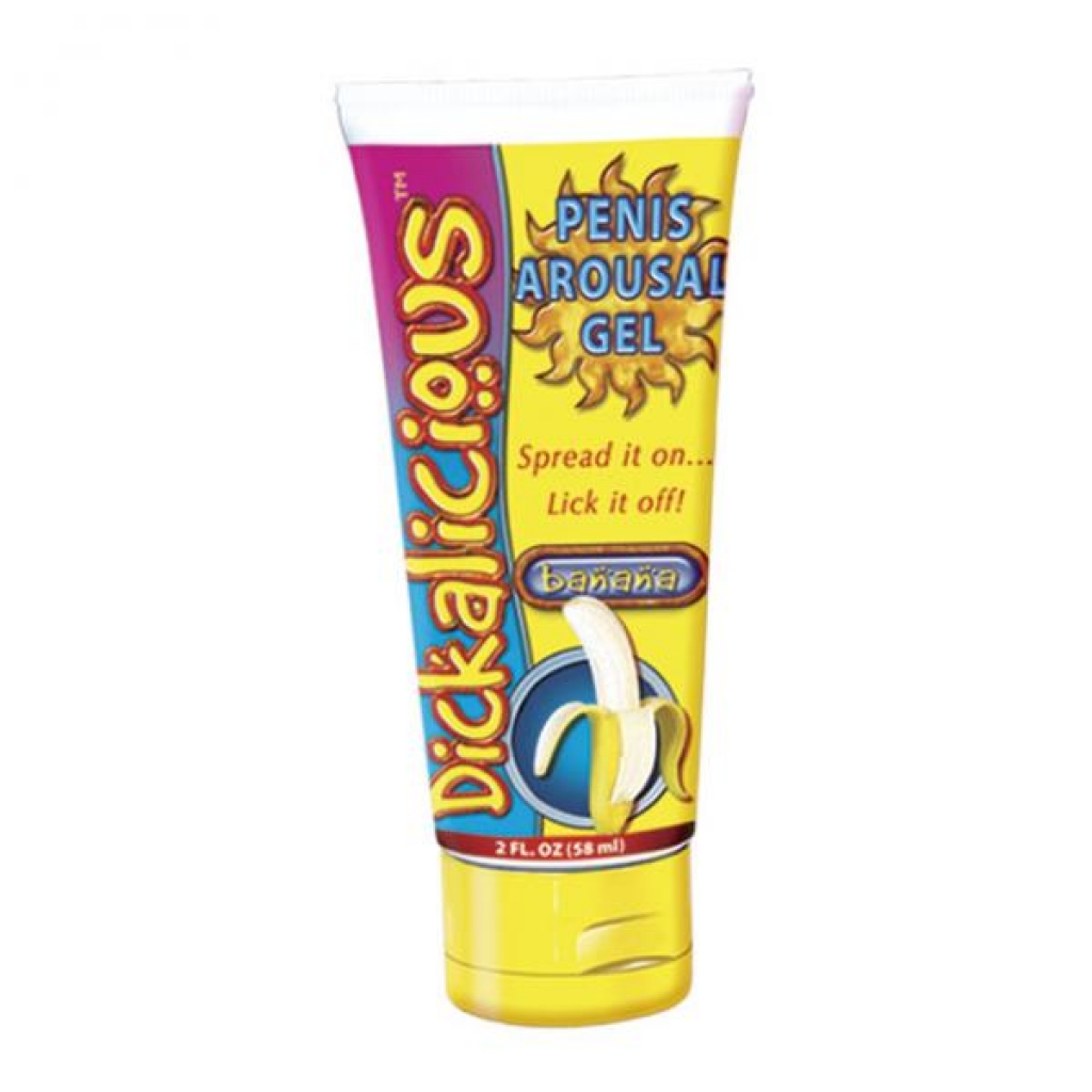 Dickalicious Penis Arousal Gel - Banana Flavor 2oz