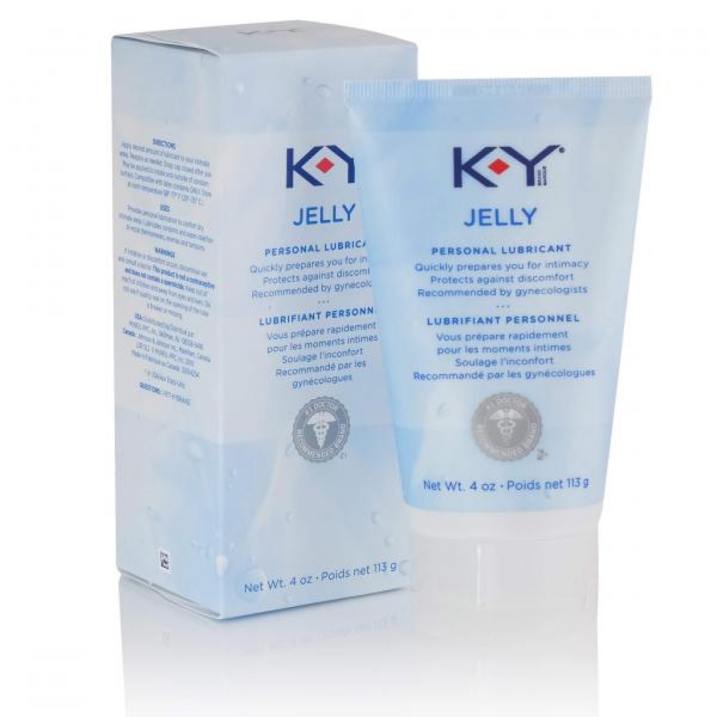 K-Y Jelly 4oz Tube - Personal Water-Based Lubricant