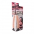 Waterproof Wall Bangers Beige Vibrating Dildo - Pipedream