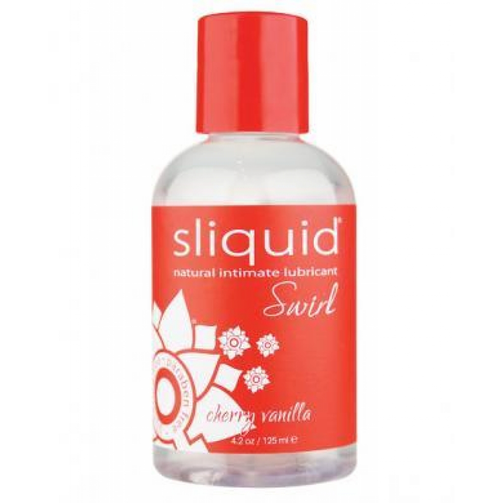 Sliquid Swirl Cherry Vanilla Flavored Lubricant 4.2oz - Sliquid