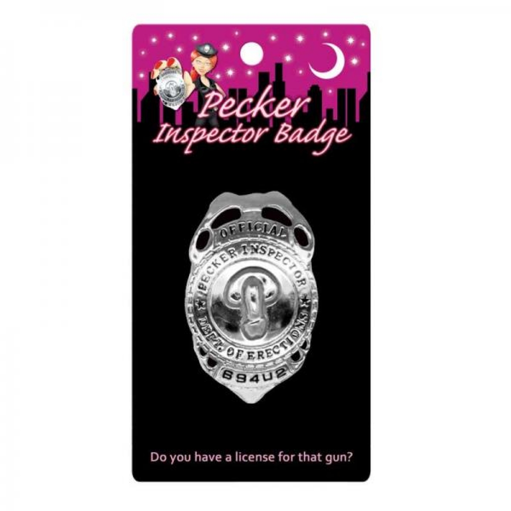 Official Pecker Inspector Badge - Kheper Games