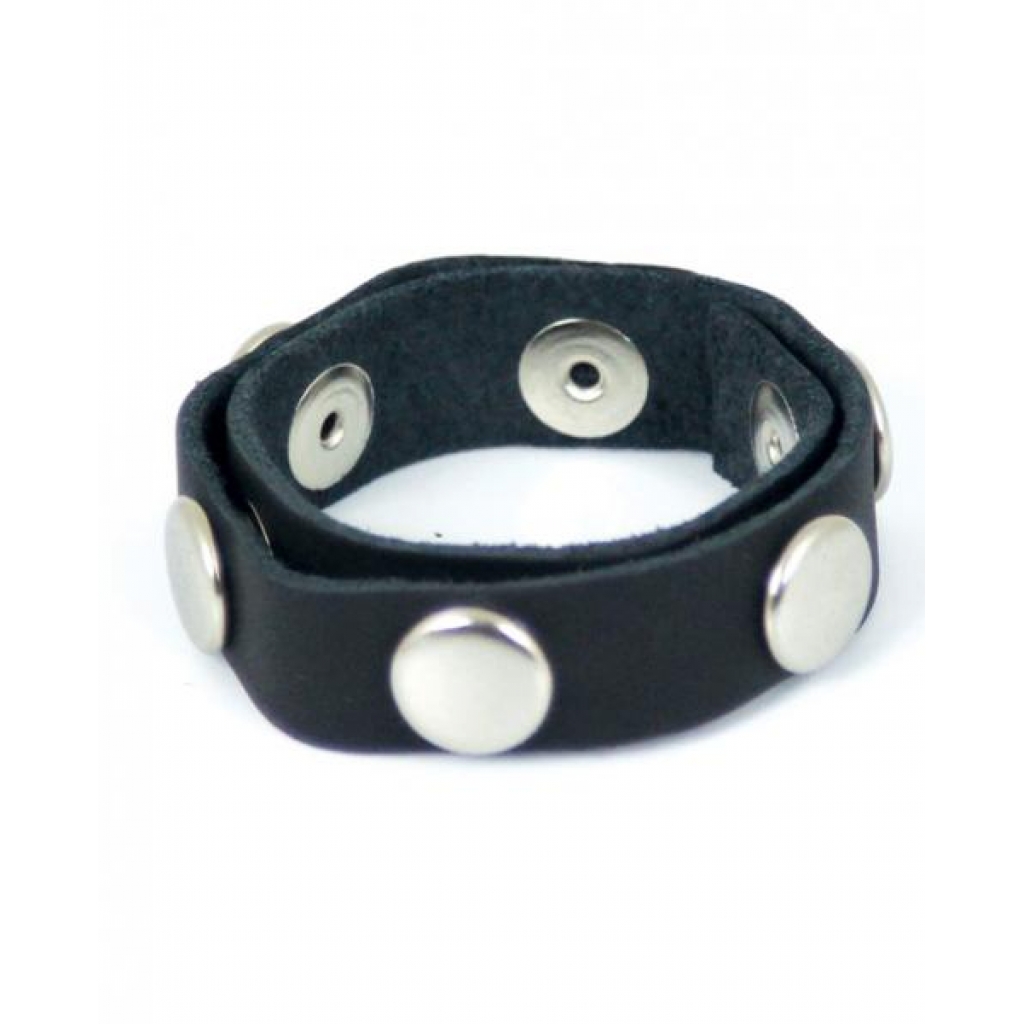 Spartacus Six Speeds Leather Cock Ring - Spartacus