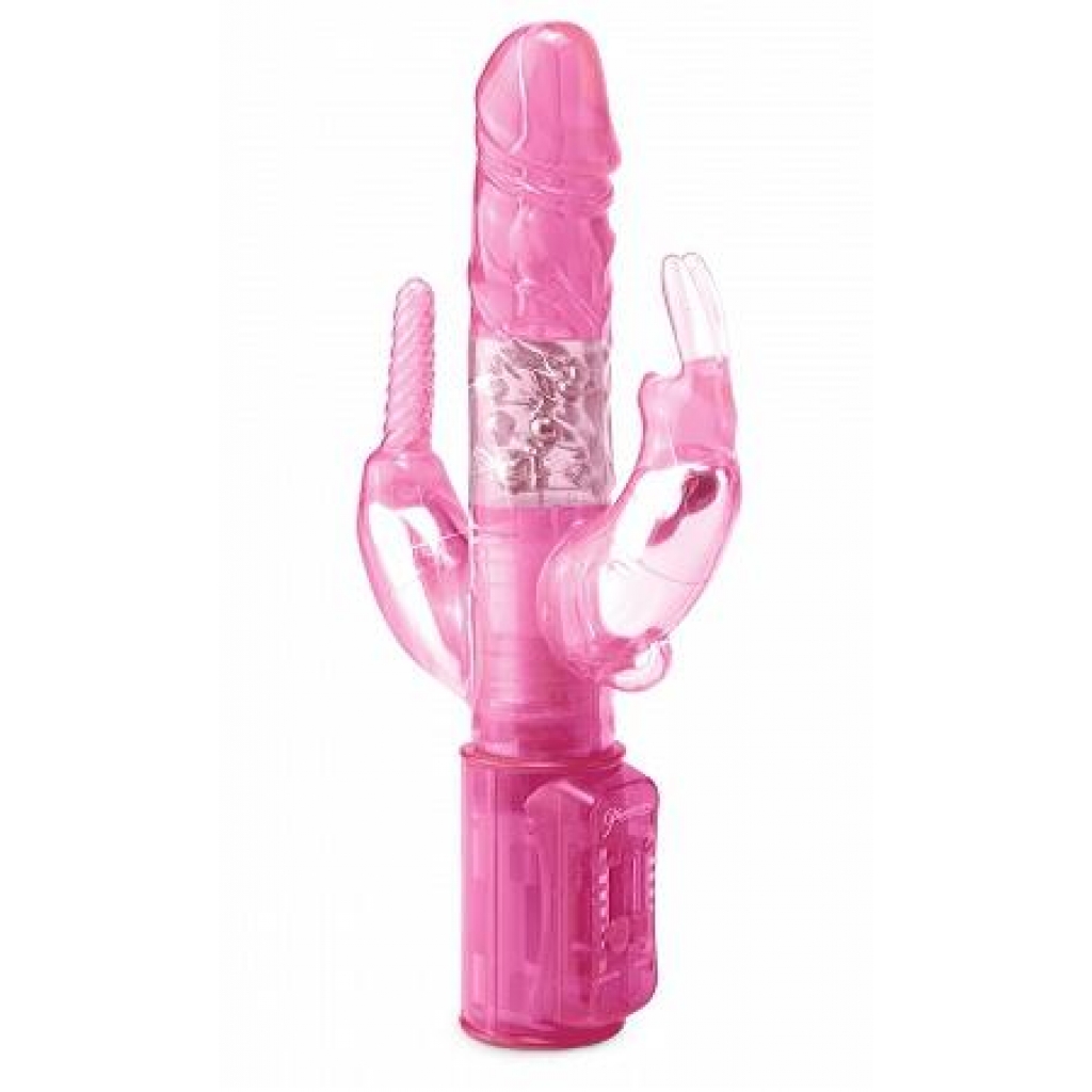 Total Ecstasy Triple Stimulator Pink Vibrator - Pipedream