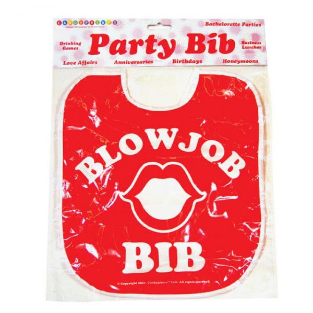 Blow Job Party Bib Red O/S - Little Genie