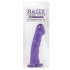 Basix Rubber Works 6.5 inches Dong With Suction Cup Purple - Pipedream