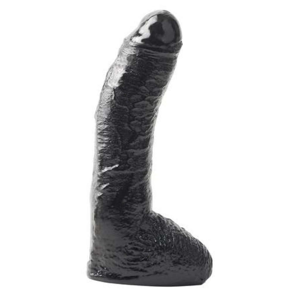 Basix Rubber Works 10 inches Fat Boy Dildo - Black - Experience Realism