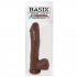 Basix Rubber Works 10 inches Dong Suction Cup Brown - Pipedream