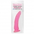 Basix Rubber Slim 7 inches Dong Suction Cup Pink  - Pipedream