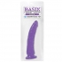 Basix Rubber Works 7 inches Slim Dong With Suction Cup Purple - Pipedream