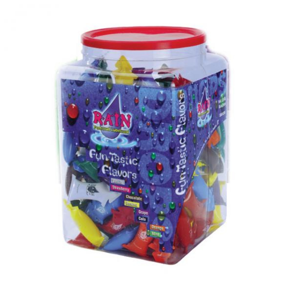 Rain Lube Flavored Lubricant (assorted/144 Pieces Per Bowl) - Top Cat International