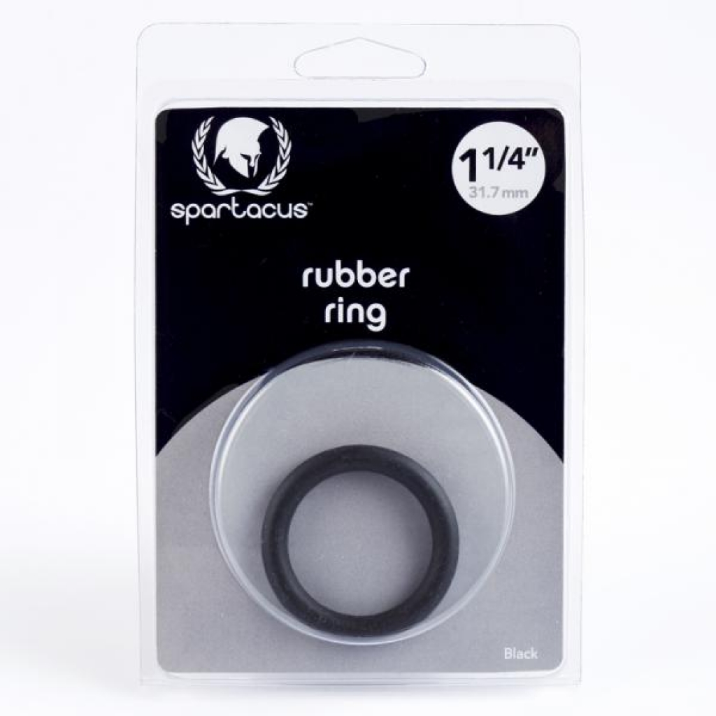 Spartacus Rubber Cock Ring 1.25in. (black) - Spartacus