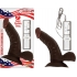 All-American Whopper Vibrating Dong with Suction Cup - 7 Inches