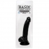 Basix Rubber 9 inches Suction Cup Dong Black - Pipedream