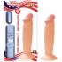 All American Whopper 6 inches Vibrating Dong Beige - Nasstoys