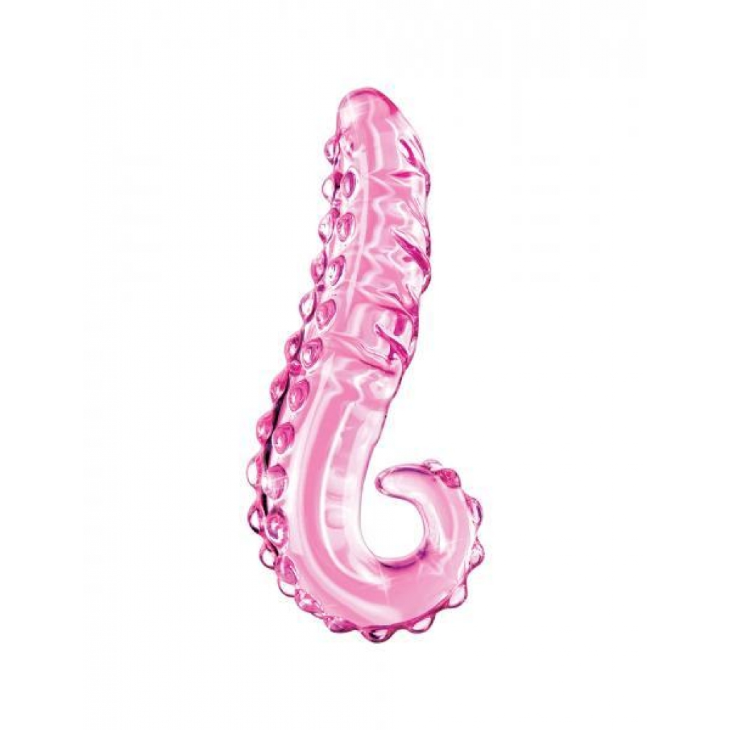 Icicles No 24 Glass Dong - 6 Inches Pink