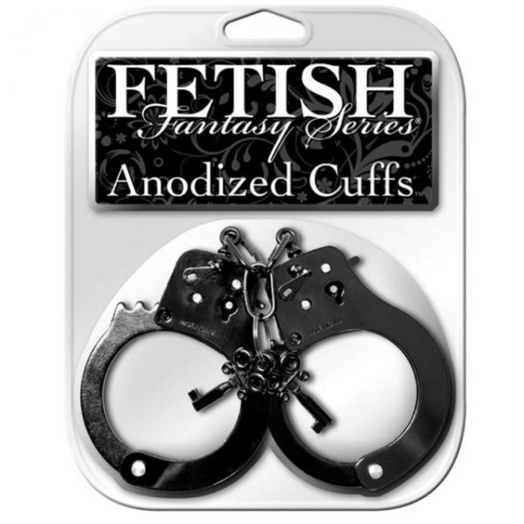 Fetish Fantasy Anodized Cuffs Black - Pipedream