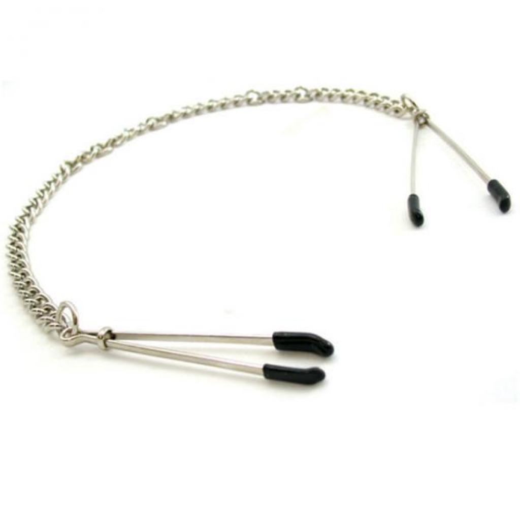 H2h Nipple Clamps Tweezer With Chain (chrome) - Phs International