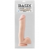 Basix Rubber Works 12 inches Dong Suction Cup Beige - Pipedream