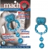 Macho Ultra Erection Keeper Vibrating Cock Ring - Blue