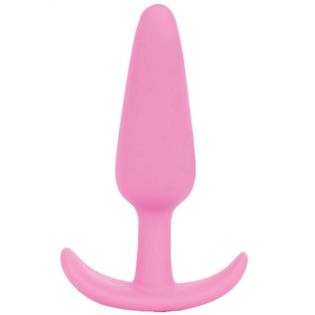 Mood - Naughty - Small Pink Silicone Butt Plug - Doc Johnson