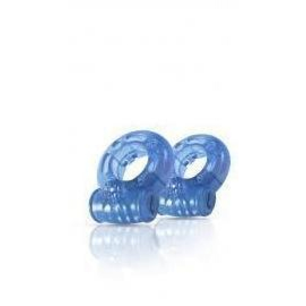 Stay Hard Vibrating Cock Ring 2 Pack Blue - Blush