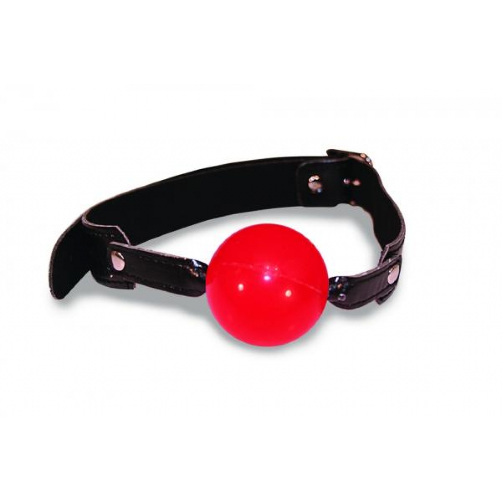 Sex And Mischief Solid Red Ball Gag O/S - Sportsheets