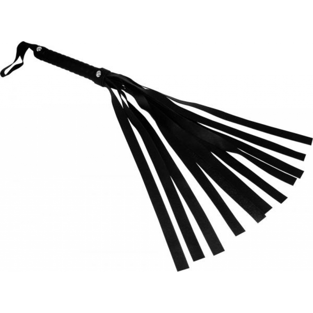 Faux Leather Flogger Black - Sportsheets