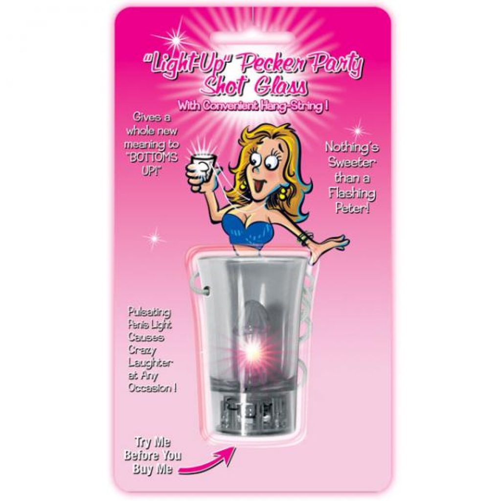 Light Up Pecker Party Shot Glass W/convenient Hang-string - Hott Products